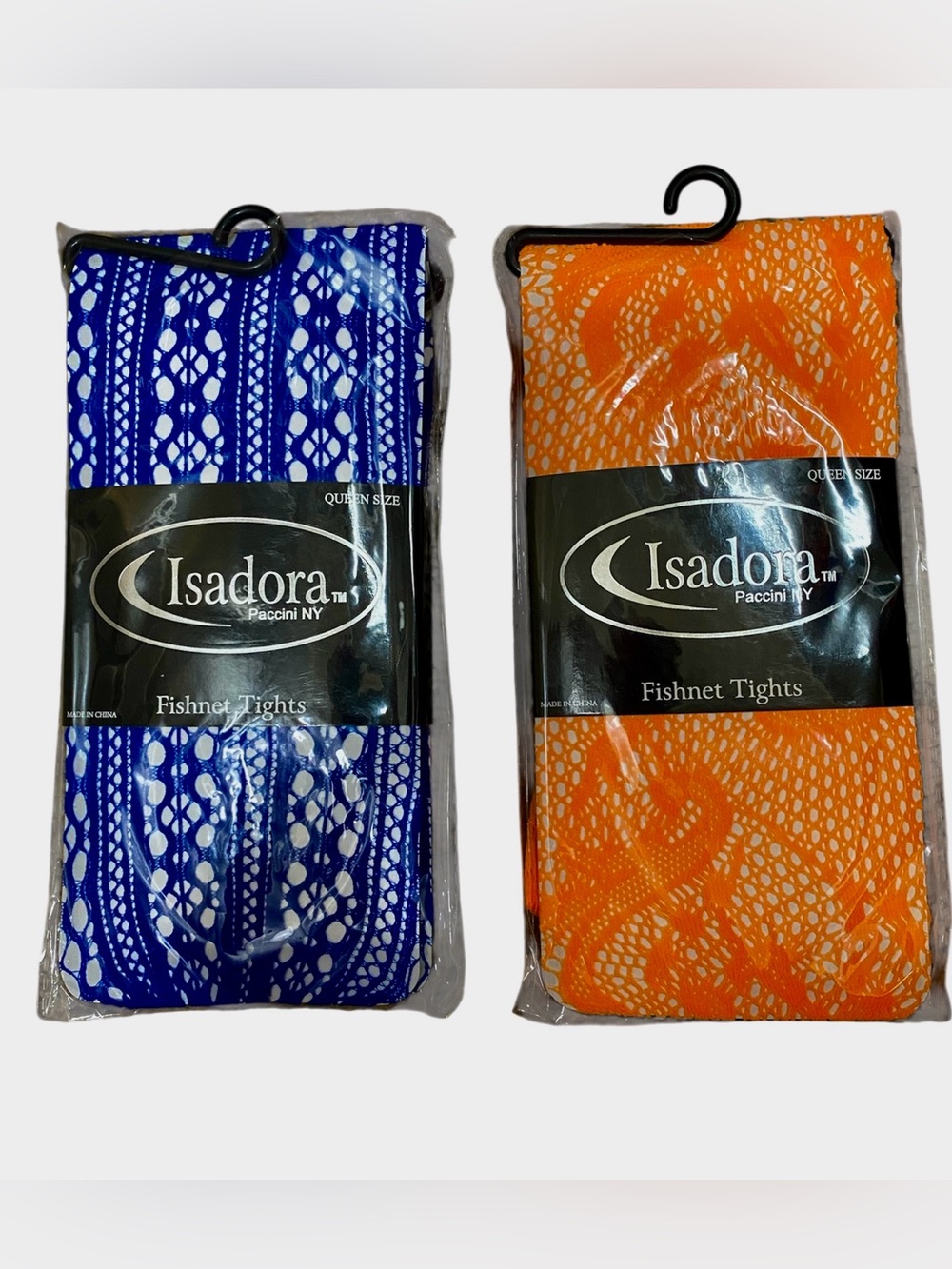 NEW Bundle of 2 Womens Fishnet Footed Tights Queen Sz 100-180lbs